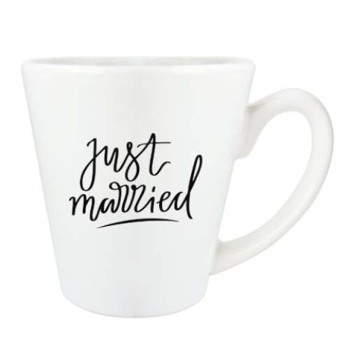 Чашка Латте с принтом Свадебная тематика. Wedding