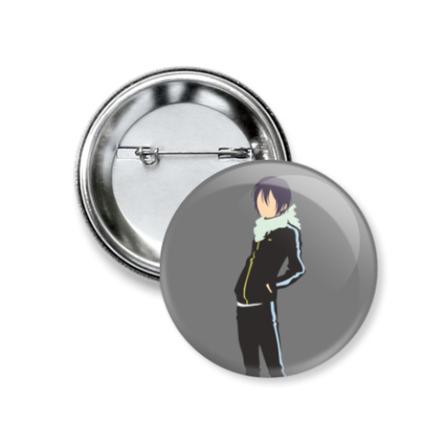 Значок 37мм с принтом Noragami Бездомный Бог