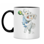 Кружка двухцветная