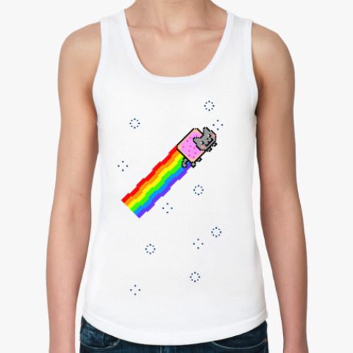 Женская майка с принтом  Nyan Cat