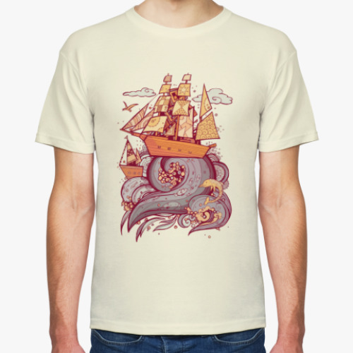 Футболка с принтом Буря