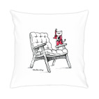 Подушка 35x35 см с цветной обратной стороной Freddy MEOWrcury