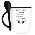 Кружка с ложкой