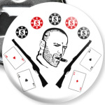 card & two bullet