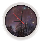Настенные часы (без цифр) Ночное небо
