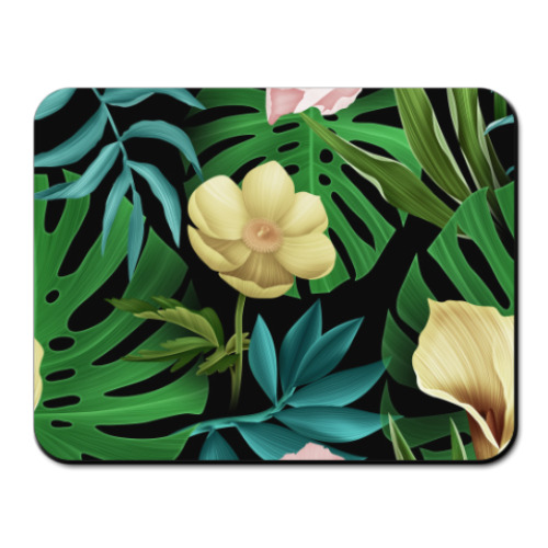 Коврик для мыши с принтом Цветы