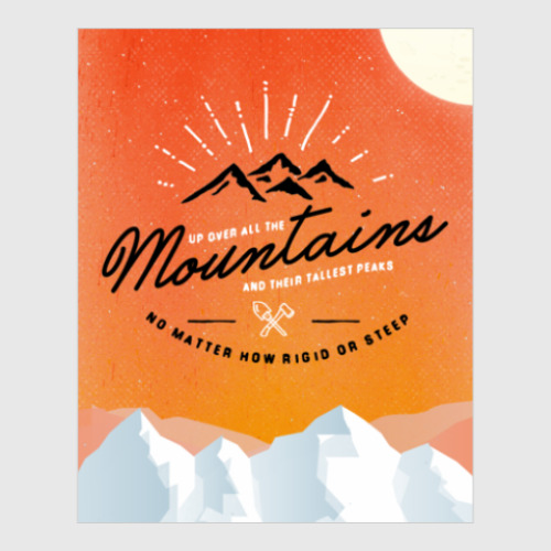 Постер с принтом Mountains