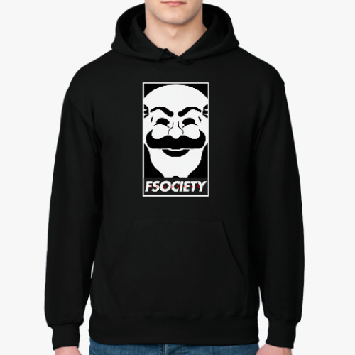 Толстовка худи с принтом FSOCIETY