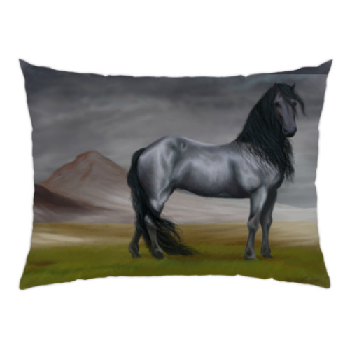 Подушка с принтом Horse