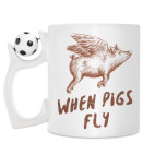 Кружка с футбольным мячиком