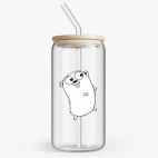 Банка с бамбуковой крышкой