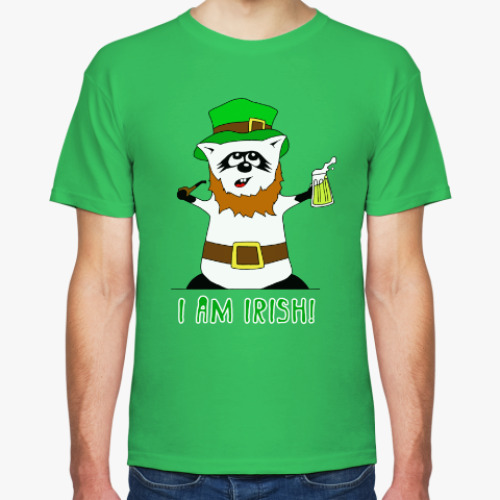 Футболка Енот 'I am Irish!'