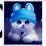 Котенок в шапочке