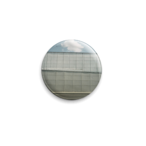 Значок 25мм с принтом silence