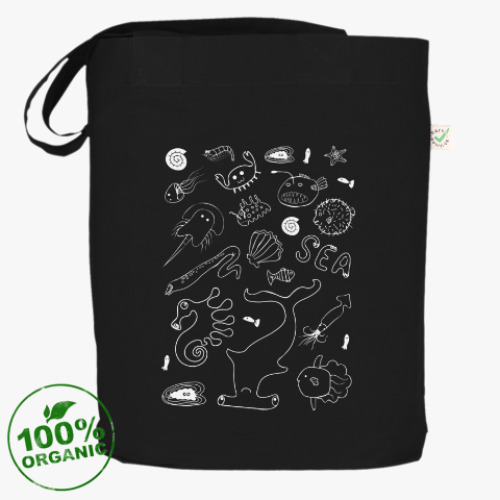 Сумка шоппер с принтом Море