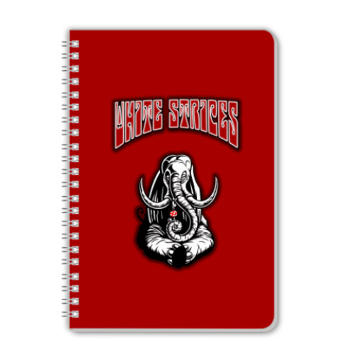 Тетрадь с принтом White Stripes