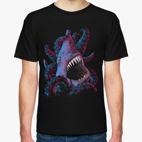 Футболка Акула VS Осьминог