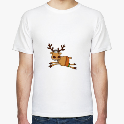 Футболка с принтом Любителям Оленя и лета