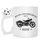 Кружка с футбольным мячиком