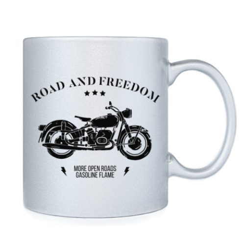 Кружка с принтом Король дорог (мотоцикл)