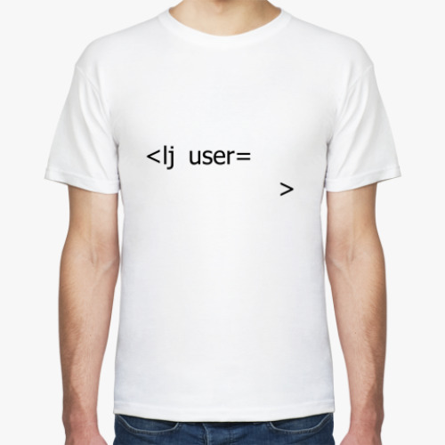 Футболка  'lj user'