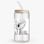 Банка с бамбуковой крышкой