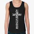 крест с леопардовой текстурой