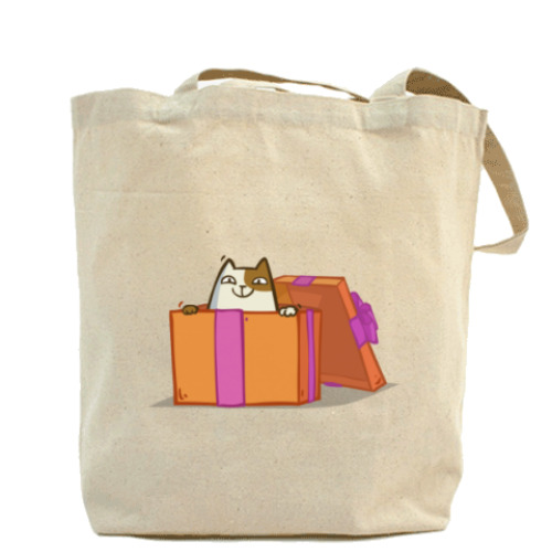 Сумка шоппер с принтом Новокот — Пятничный Котик №36