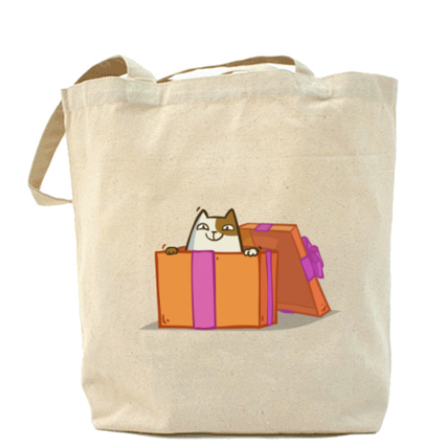 Сумка шоппер с принтом Новокот — Пятничный Котик №36