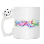 Кружка с футбольным мячиком