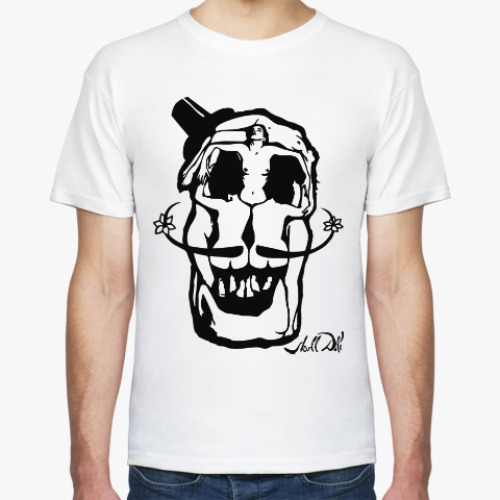 Футболка с принтом Череп из девушек, Дали