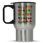 Кружка-термос металлик Фрукты, Овощи и Ягоды