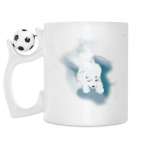 Кружка с футбольным мячиком