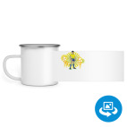 Кружка металлическая белая (круговая запечатка)