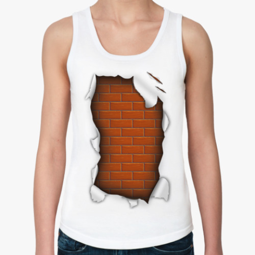 Женская майка с принтом 'Стена'