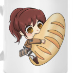 Shingeki no Kyojin. Саша и хлебушек