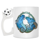 Кружка с футбольным мячиком