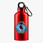 Металлическая бутылка 400 мл UV-DTF