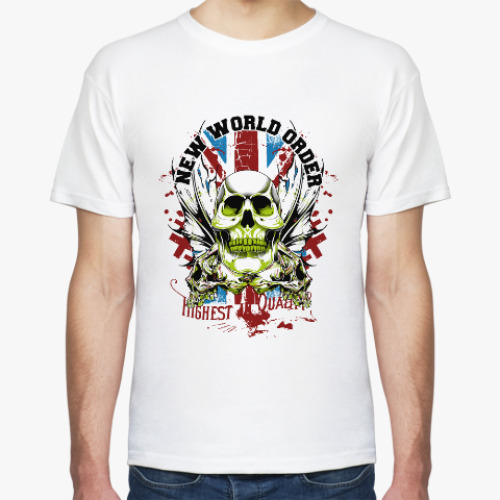 Футболка с принтом New world order