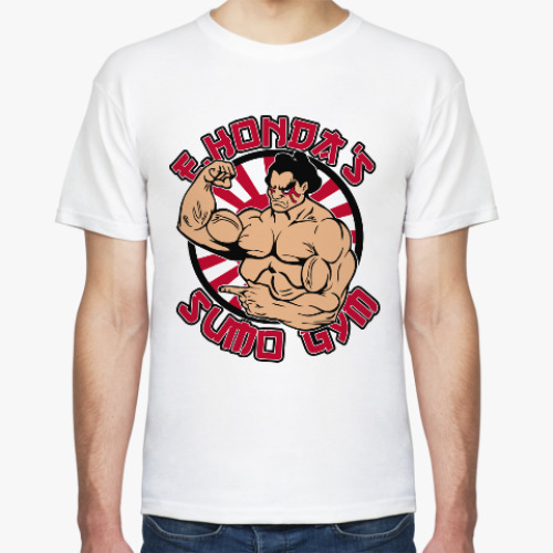 Футболка с принтом Эдмонд Хонда (Уличный Боец)
