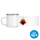 Кружка металлическая белая (круговая запечатка)