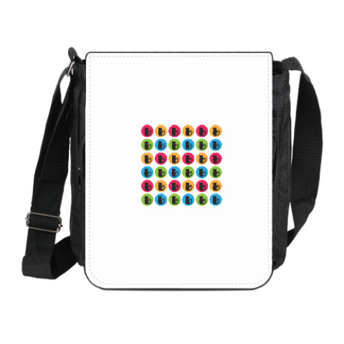 Сумка на плечо (мини-планшет) с принтом rainbow cats