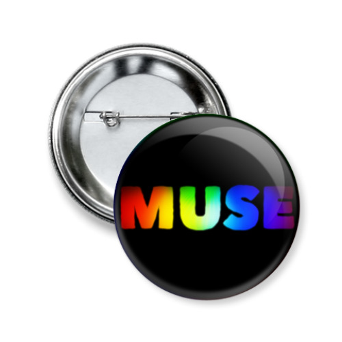 Значок 50мм с принтом Muse