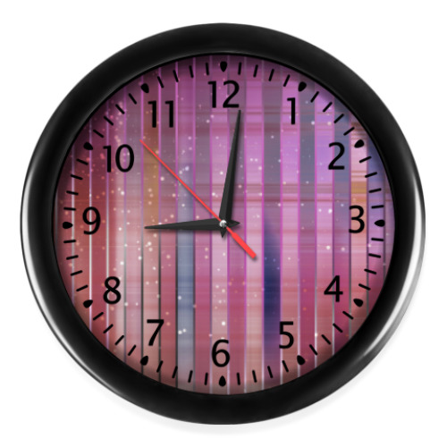 Настенные часы Космос в полоску