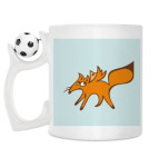 Кружка с футбольным мячиком