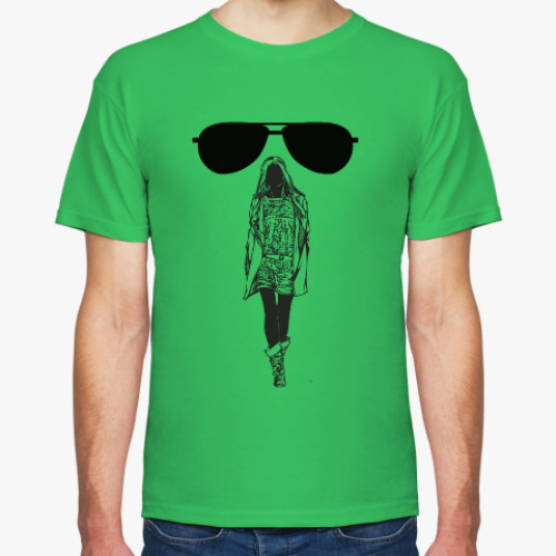 Футболка с принтом Девушка