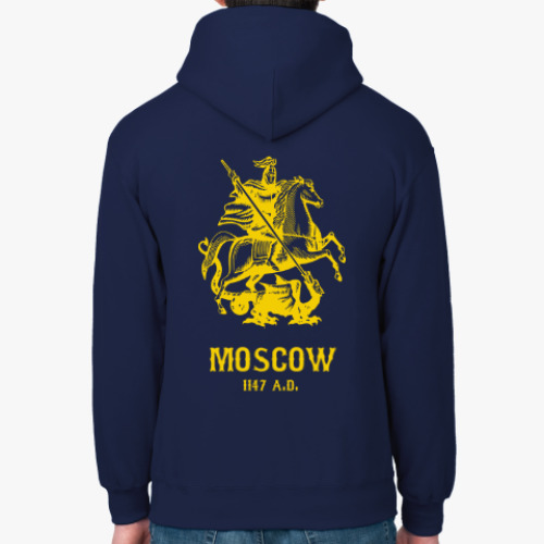 Толстовка худи с принтом Moscow