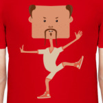 Смешной нарисованный каратист