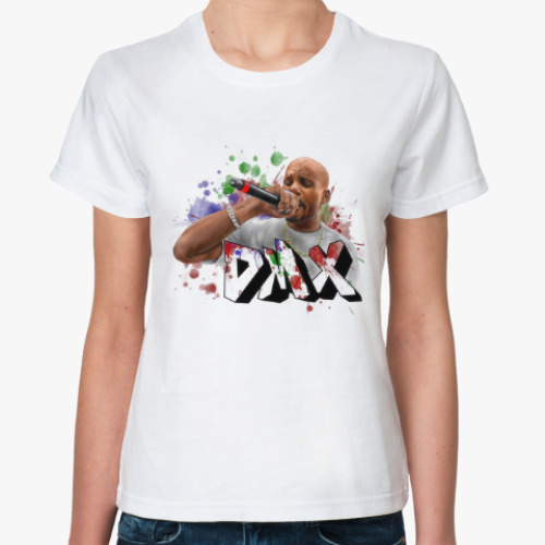 Классическая футболка с принтом DMX Hip-Hop Old School Rap Music