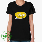 Женская футболка органик